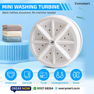 USB Turbine Wash Portable Electric Laundry Washer & Multi-Function Mini Machine Washing Machine