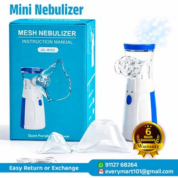 Portable Nebulizer for Kids,Adults for Breathing Problem White-Blue Nebulizer