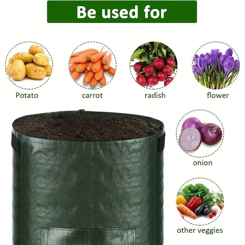 Potato Grow Bag with Harvest Window for Root Vegetables